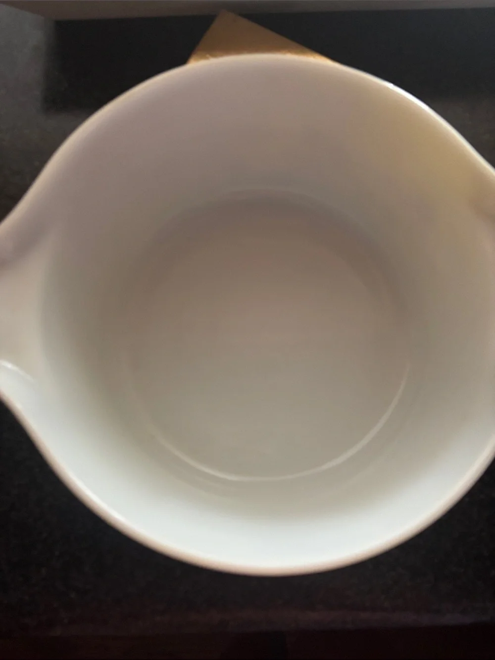 Pyrex Olive Green Floral Prep Bowl with White Flower Pattern